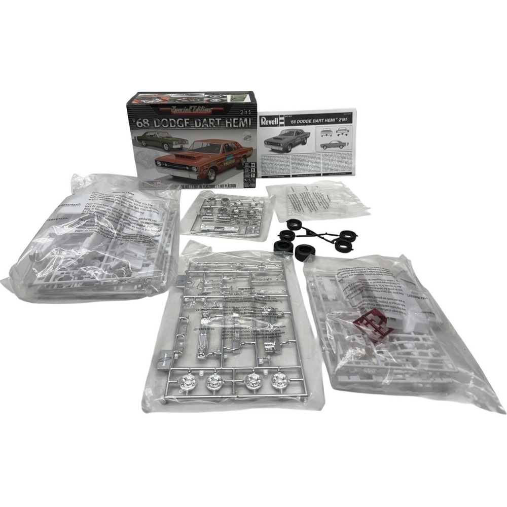 Revell '68 Dodge Dart HEMI 2'n1 1:25 Model Kit #85-4217 Open Box Complete
